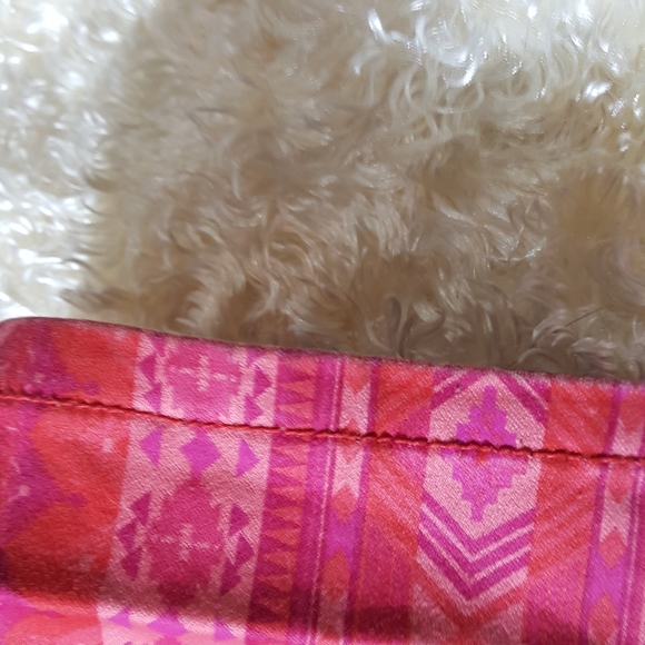 Flip Side Reversible Jeans Fuscia Floral/Aztec Skinny Jeans Size 13 (33x30) - Picture 10 of 15